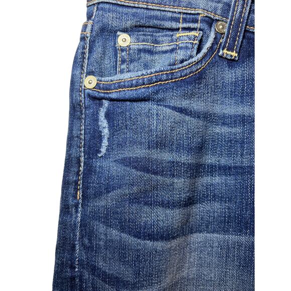Seven for All Mankind Skinny Stretch Blue Jean size 29 - Picture 5 of 10